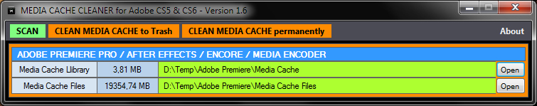 Media Cache Cleaner 1.6